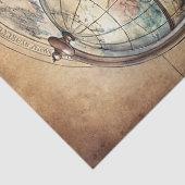  Waterverf wereldbol oude boeken wereldkaart Tissuepapier (Detail)