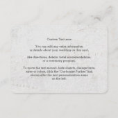 Waterverf Wereldkaart Bestemming Bruiloft Details Informatiekaartje (Achterkant)