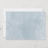 Waterverf wereldkaart bruiloft aankondiging (Achterkant)