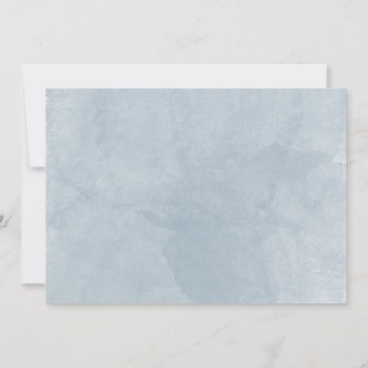 Waterverf wereldkaart bruiloft aankondiging (Achterkant)