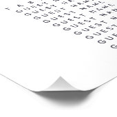 waterverf wereldkaart bruiloft zitschema foto afdruk (Hoek)