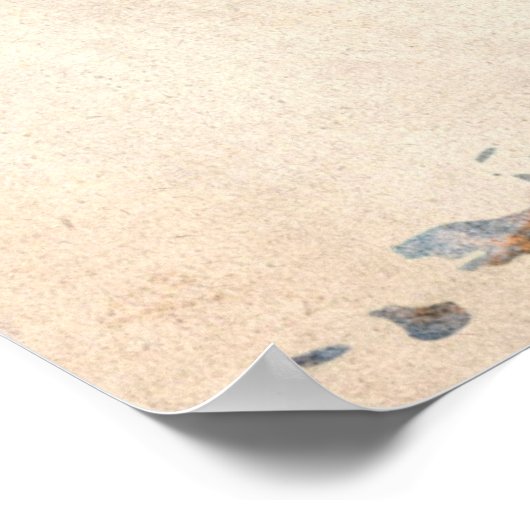 Waterverf wereldkaart poster (Hoek)