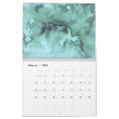"Waterverf werkt" Abstract fijn Art-agenda uit Kalender (Feb 2026)