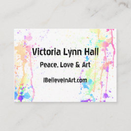 Waterverf werkt artistiek visitekaartje