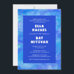 Waterverf Wervelt Blauw Custom Bar Bat Mitzvah Kaart<br><div class="desc">Perfecte kaart om een vleermuis mitswa, bar mitswa of andere joodse viering aan te kondigen! Hand gemaakte kunst voor jou. VOLLEDIG ! Klik op "Personaliseren" hierboven om de tekst te bewerken. Klik op "bewerken met ontwerpgereedschap" om de lettertypen, kleuren en plaatsingen aan te passen en om het ontwerp aan de...</div>
