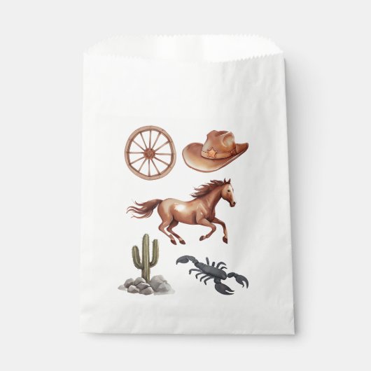 Waterverf Western Kind Art Bedankzakje (Voorkant)