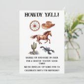 Waterverf Western Kind Art Kaart (Staand voorkant)