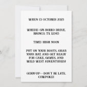 Waterverf Western Kind Art Kaart (Achterkant)