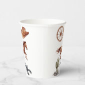 Waterverf Western Kind Art Papieren Bekers (Rechts)