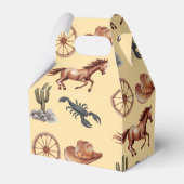 Waterverf Western kind Art Tan Bedankdoosjes (Achterkant)