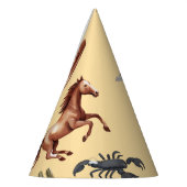 Waterverf Western Kind Art Tan Feesthoedjes (Links)