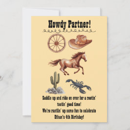 Waterverf Western Kind Art Tan Kaart