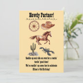 Waterverf Western Kind Art Tan Kaart (Staand voorkant)