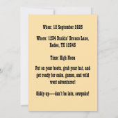 Waterverf Western Kind Art Tan Kaart (Achterkant)