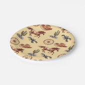 Waterverf Western Kind Art Tan Papieren Bordje (Gekanteld)