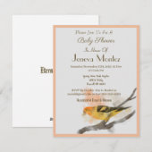 Waterverf Western Tanager Geel Vogeltak Feestdagenkaart (Voorkant / Achterkant)