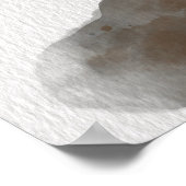 Waterverf Western Tanager Geel Vogeltak Poster (Hoek)