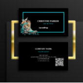 Waterverf Westerne Floral Boots URL-code Visitekaartje