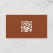 Waterverf Westerne Laarzen QR Code Baby Registry Informatiekaartje (Achterkant)