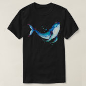 Waterverf Whale 5 T-shirt (Design voorkant)