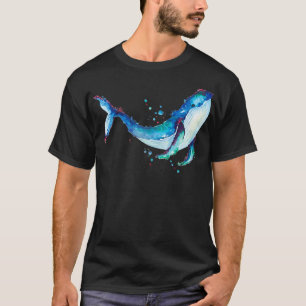 Waterverf Whale 5 T-shirt