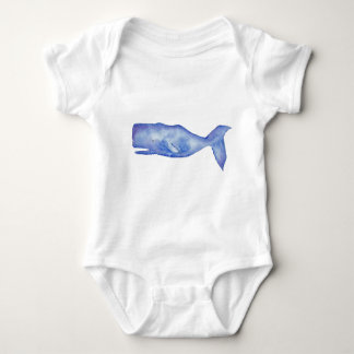 Waterverf Whale baby kleding Romper