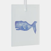 Waterverf Whale ornament door Charlotte Canzano (Voorkant Rechts)