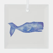 Waterverf Whale ornament door Charlotte Canzano (Achterkant)