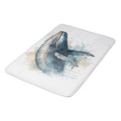 Waterverf Whale Wonder Badmat (Gekanteld)