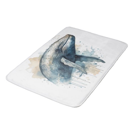 Waterverf Whale Wonder Badmat (Gekanteld)
