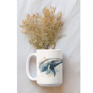 Waterverf Whale Wonder Koffiemok