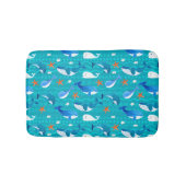 Waterverf Whales Bath Mat (Voorkant)