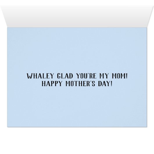 Waterverf Whales Moederdag Pun (Binenzijde Horizontaal (Onderkant))