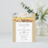 Waterverf Wheat Field Western Weddenschap in één k (Staand voorkant)