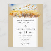 Waterverf Wheat Field Western Weddenschap in één k (Voorkant)