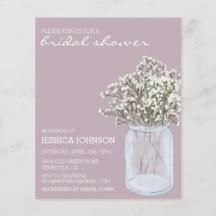 Waterverf Whimsical Baby's Breath Bridal Budget