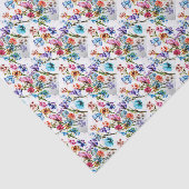 Waterverf Whimsical Butterflies Tissuepapier (Detail)