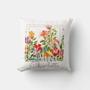 Waterverf Whimsical Chic Kussen