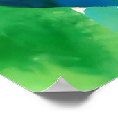 Waterverf Whimsical Dogs Pool Party Square Poster (Hoek)