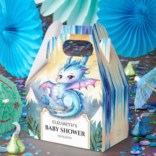 Waterverf Whimsical Dragon Baby shower Bedankdoosjes (Feest)