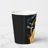 Waterverf Whimsical Fox Verjaardag Papieren Bekers (Rechts)