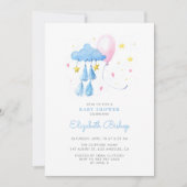 Waterverf Whimsical Sky Cute Baby shower Kaart (Voorkant)