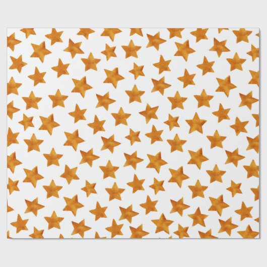 Waterverf Whimsical Stars Pattern Cadeaupapier (Vlak)
