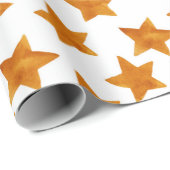 Waterverf Whimsical Stars Pattern Cadeaupapier (Rol Hoek)