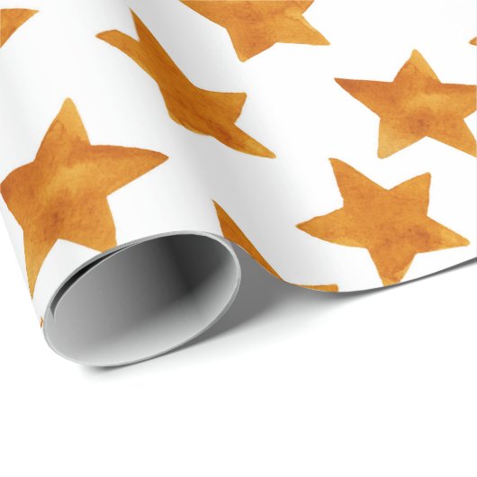 Waterverf Whimsical Stars Pattern Cadeaupapier (Rol Hoek)