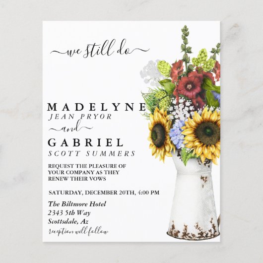 Waterverf Whimsical Sunflower Renewal nog niet (Voorkant)