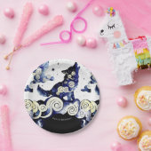 Waterverf Whimsy Wolf Verjaardag Papieren Bordje (Feest)