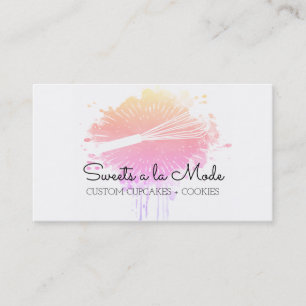 Waterverf whiskybakkerij visitekaartje