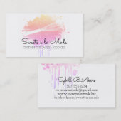 Waterverf whiskybakkerij visitekaartje (Voorkant / Achterkant)