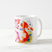 Waterverf Whispers: Feline Fantasia - Mok (Voorkant rechts)